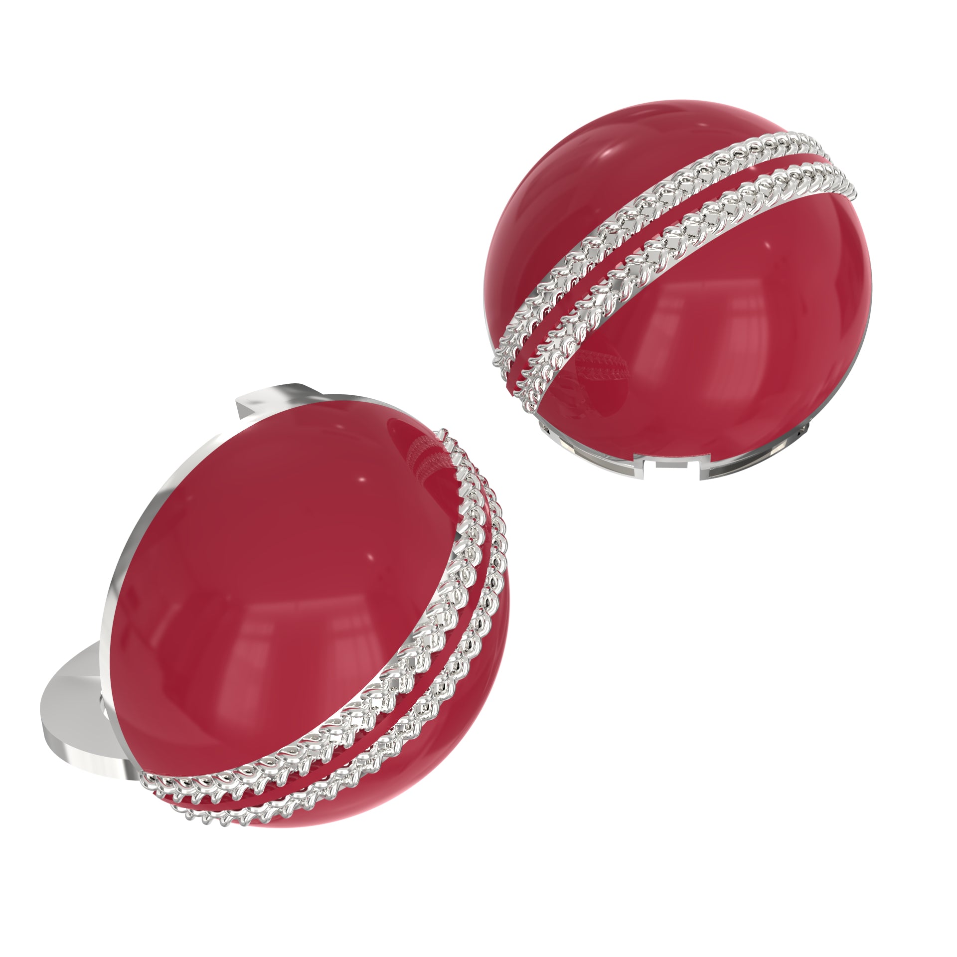 IPL 2025 Cricket Ball Smart Buttons - Enamel Cricket Ball