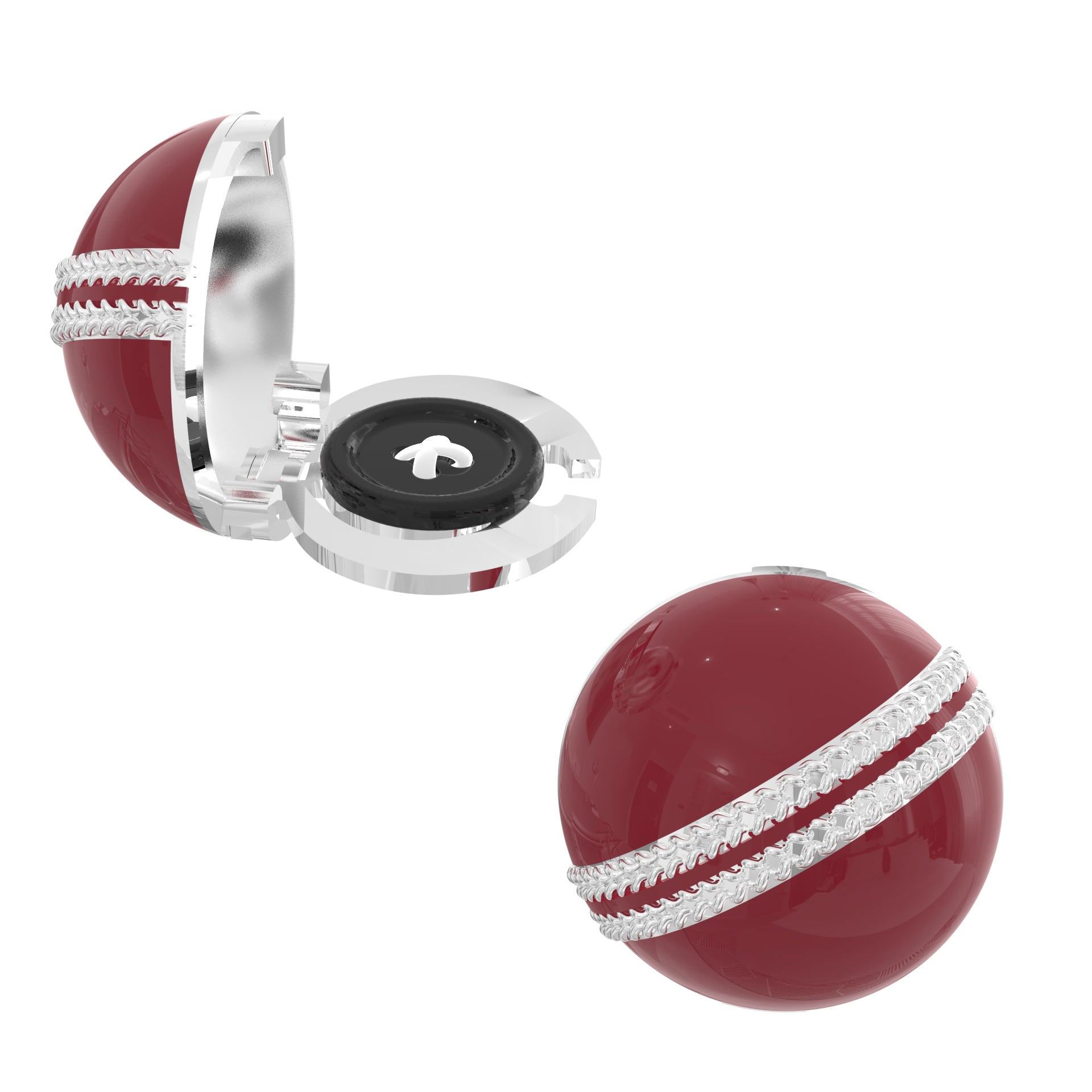 IPL 2025 Cricket Ball Smart Buttons - Enamel Cricket Ball