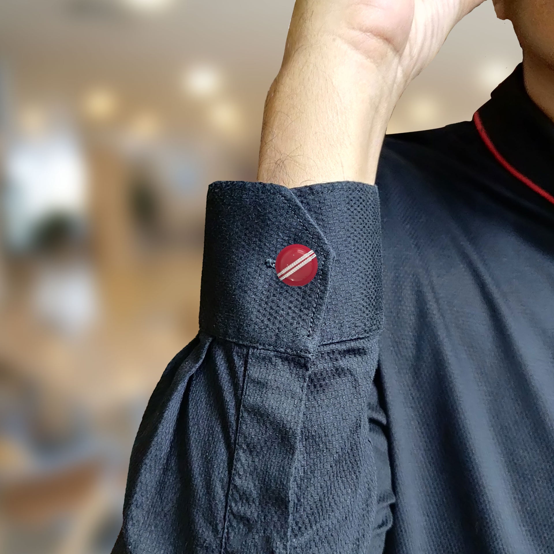 IPL 2025 Cricket Ball Smart Buttons - Enamel Cricket Ball