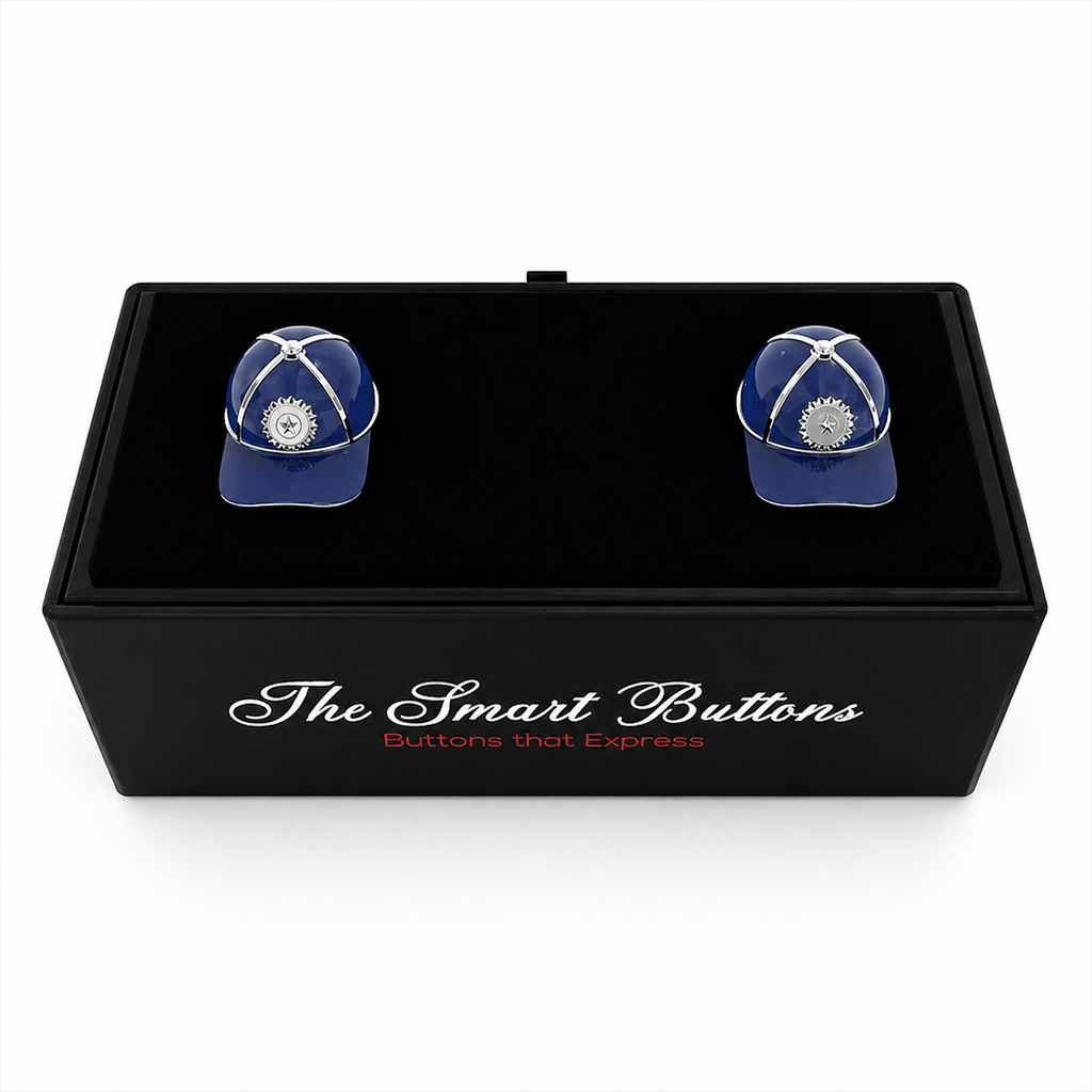 Cricket Cap Button Covers – Cufflink-Style Shirt Accessories for Men