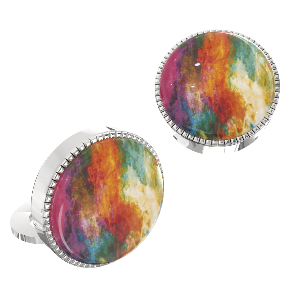 Youthfulness Abstract Button Covers – Cufflinks Style Shirt Accessories