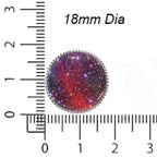 Crimson Celestial Button Covers – Cufflinks Style Shirt Accessories