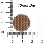 Woven Texture Button Covers – Cufflinks Style Shirt Accessories