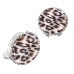 Leopard Print Button Covers – Cufflinks Style Shirt Accessories