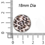 Leopard Print Button Covers – Cufflinks Style Shirt Accessories