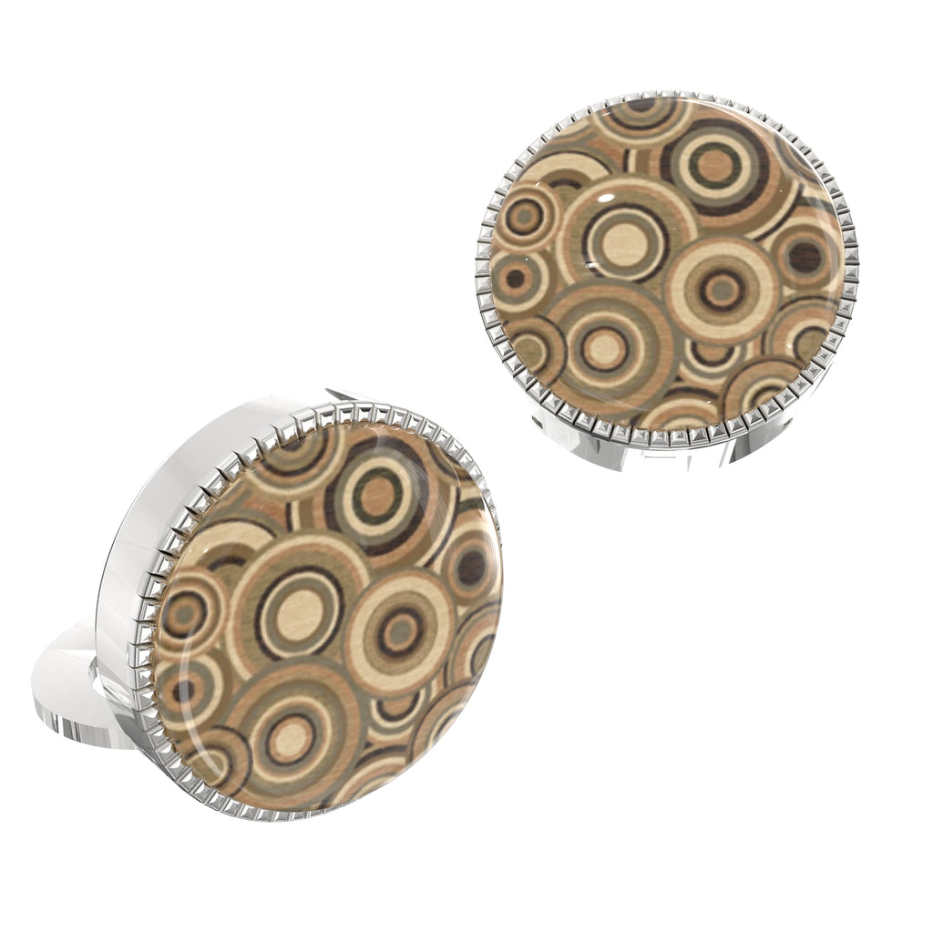 Circular Pattern Button Covers – Cufflinks Style Shirt Accessories