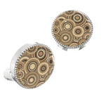 Circular Pattern Button Covers – Cufflinks Style Shirt Accessories