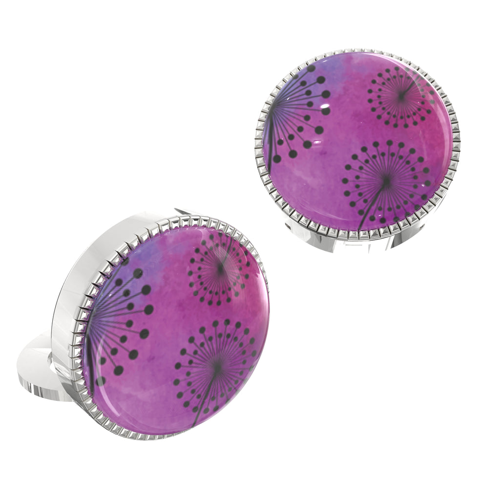Shades of Purple Button Covers – Cufflinks Style Shirt Accessories