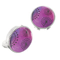 Shades of Purple Button Covers – Cufflinks Style Shirt Accessories