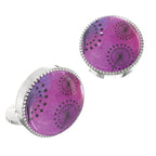 Shades of Purple Button Covers – Cufflinks Style Shirt Accessories