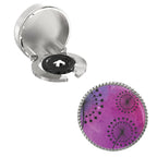 Shades of Purple Button Covers – Cufflinks Style Shirt Accessories
