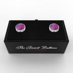 Shades of Purple Button Covers – Cufflinks Style Shirt Accessories