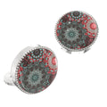 Mandala Pattern Button Covers – Cufflinks Style Shirt Accessories
