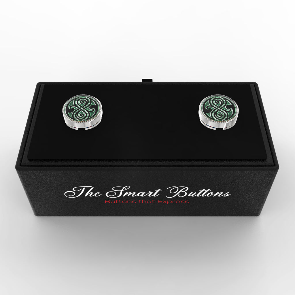 Celtic Shield Button Covers – Cufflinks Style Shirt Accessories