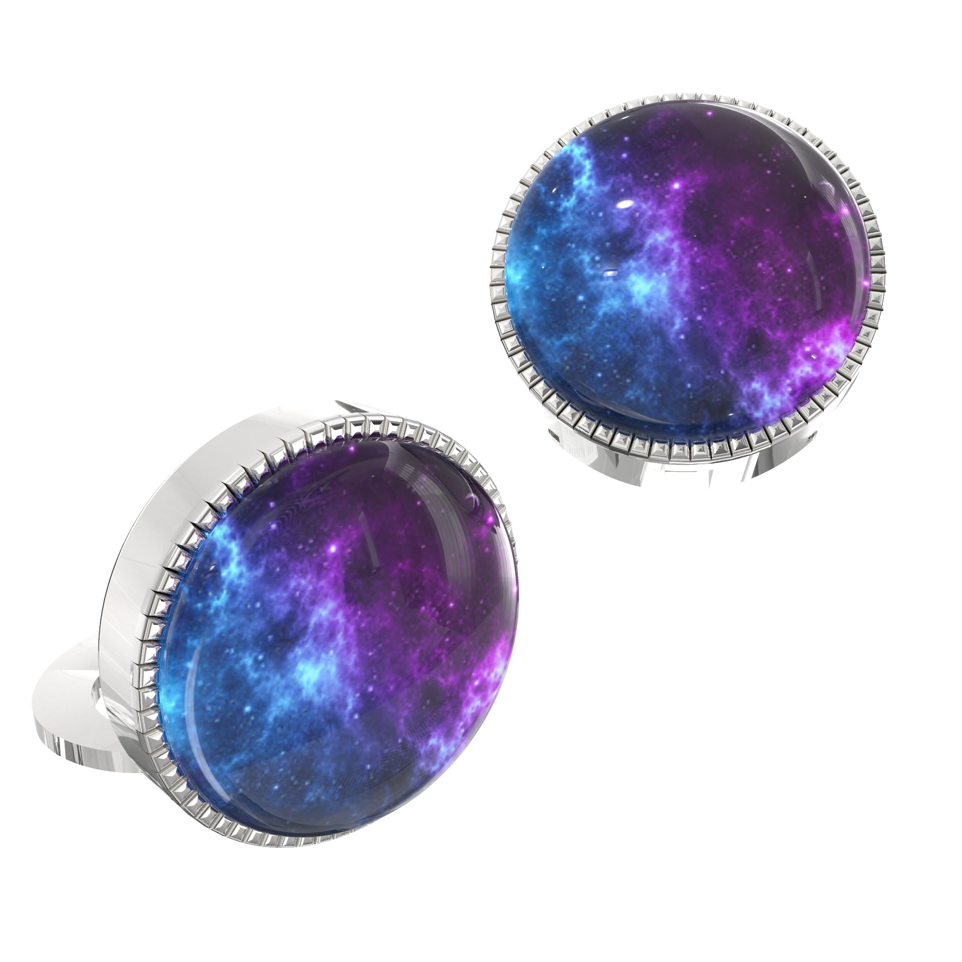 Aurora Polaris Button Covers – Cufflinks Style Shirt Accessories