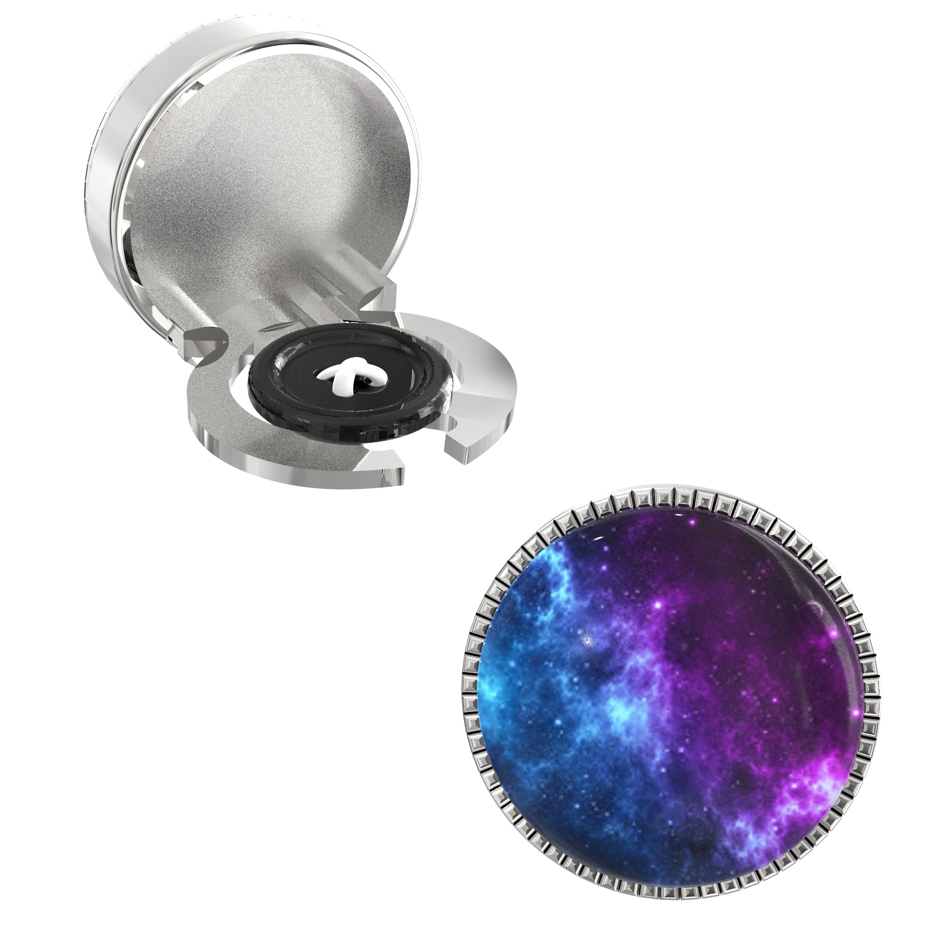 Aurora Polaris Button Covers – Cufflinks Style Shirt Accessories