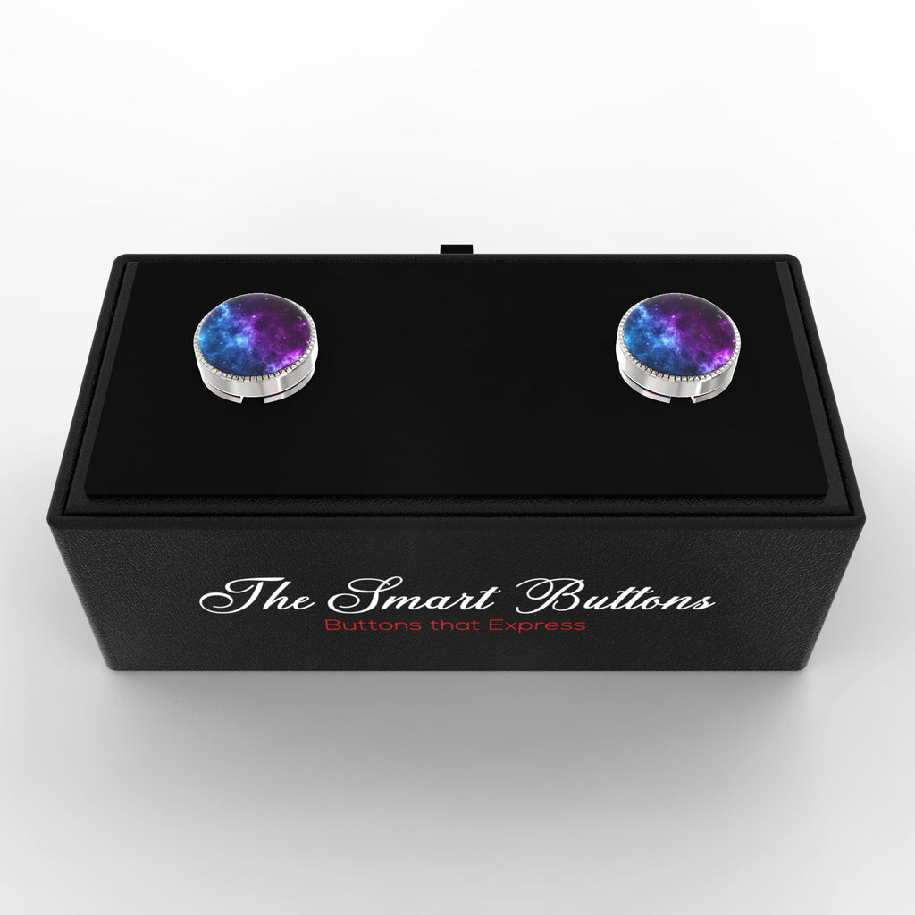 Aurora Polaris Button Covers – Cufflinks Style Shirt Accessories