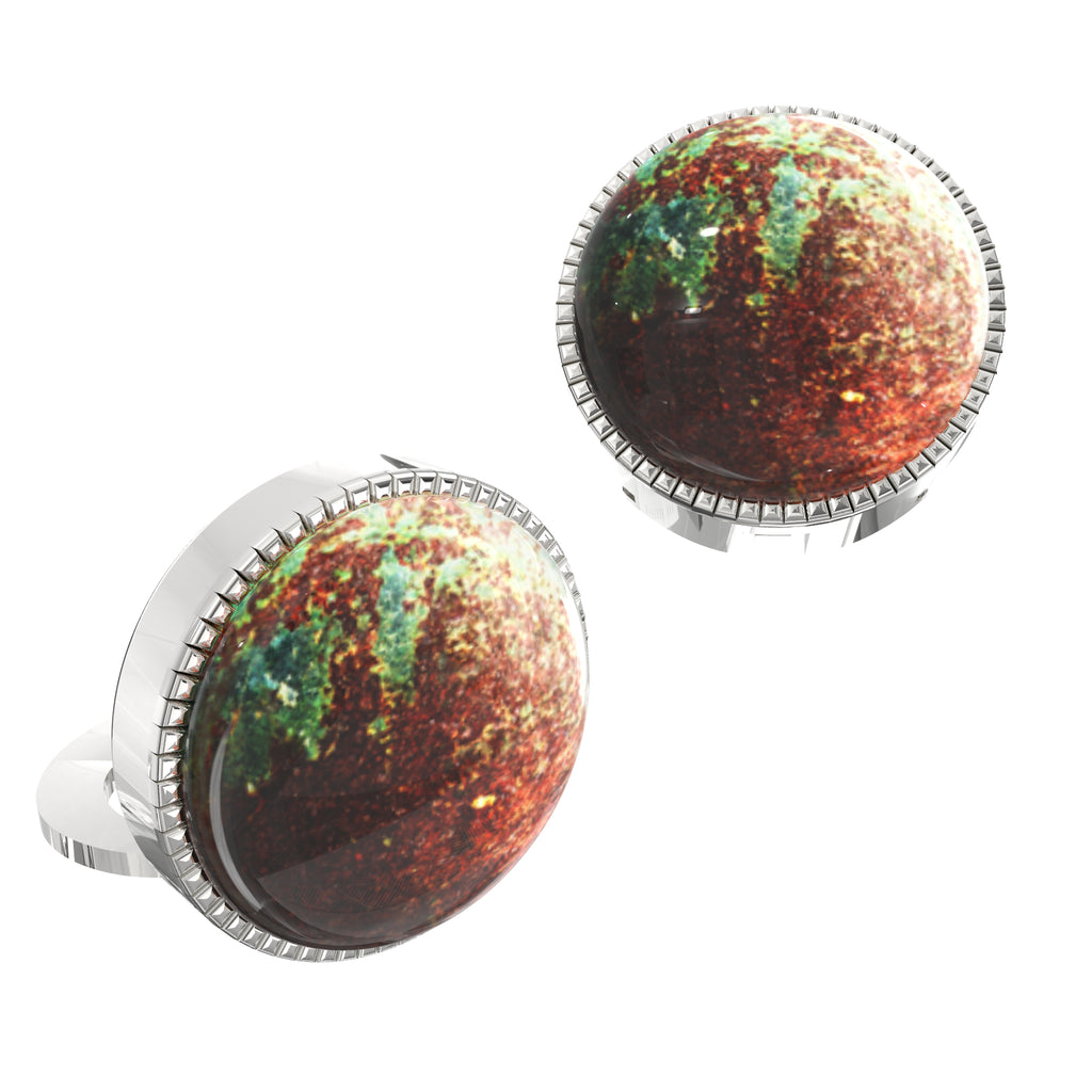 Earth Tones Button Covers – Cufflinks Style Shirt Accessories