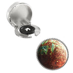 Earth Tones Button Covers – Cufflinks Style Shirt Accessories