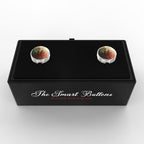 Earth Tones Button Covers – Cufflinks Style Shirt Accessories