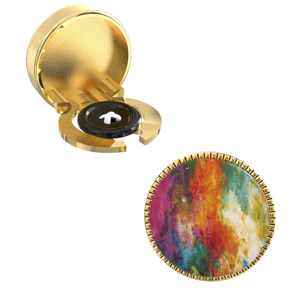 Youthfulness Abstract Button Covers – Cufflinks Style Shirt Accessories