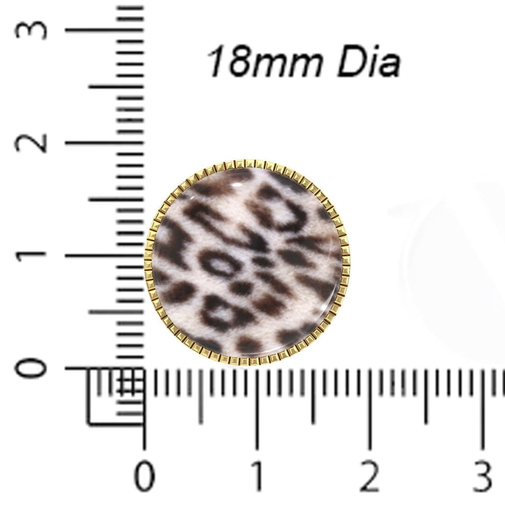 Leopard Print Button Covers – Cufflinks Style Shirt Accessories
