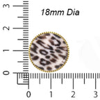 Leopard Print Button Covers – Cufflinks Style Shirt Accessories