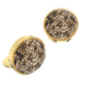 Crocodile Texture Button Covers – Cufflinks Style Shirt Accessories