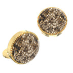 Crocodile Texture Button Covers – Cufflinks Style Shirt Accessories
