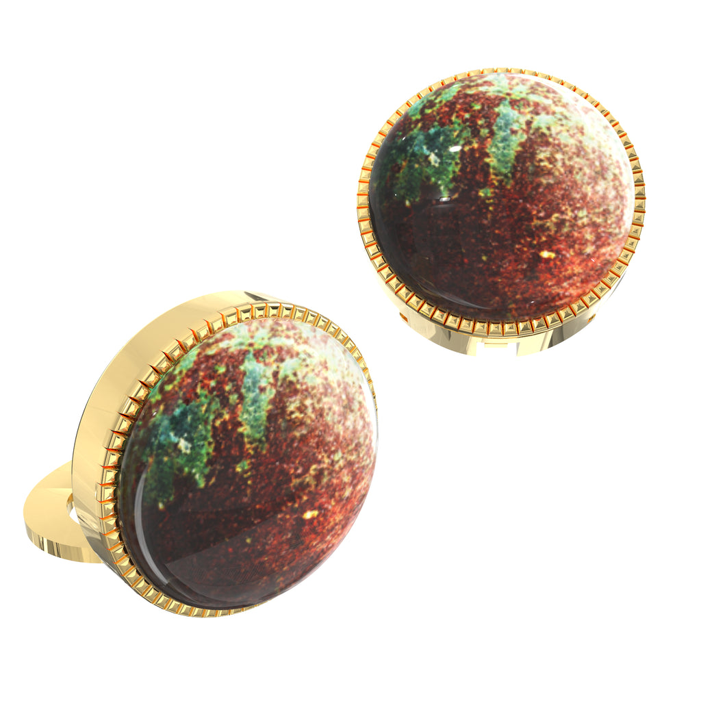 Earth Tones Button Covers – Cufflinks Style Shirt Accessories