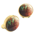 Earth Tones Button Covers – Cufflinks Style Shirt Accessories