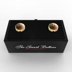 Earth Tones Button Covers – Cufflinks Style Shirt Accessories
