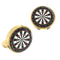 Dart Board Style Button Covers – Cufflinks Style Shirt Accessories