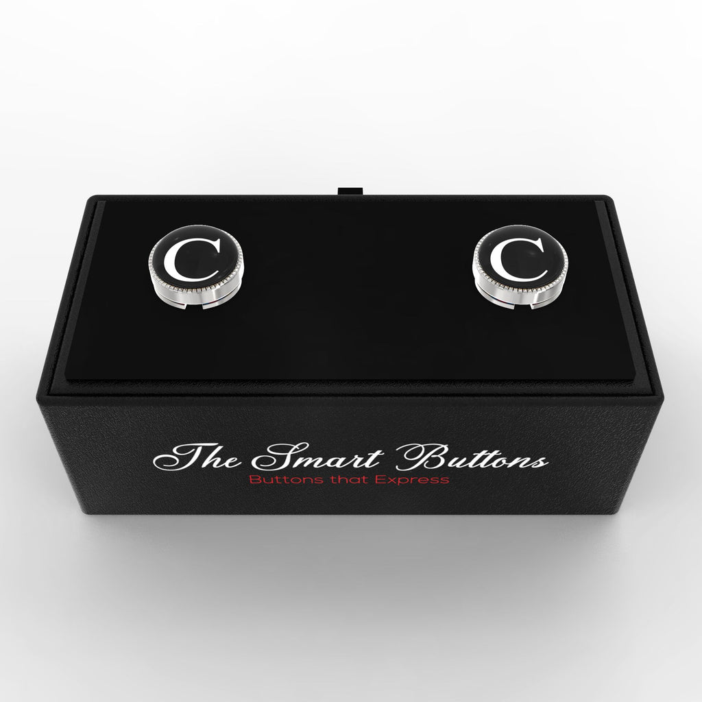 White Personalized Initials - C