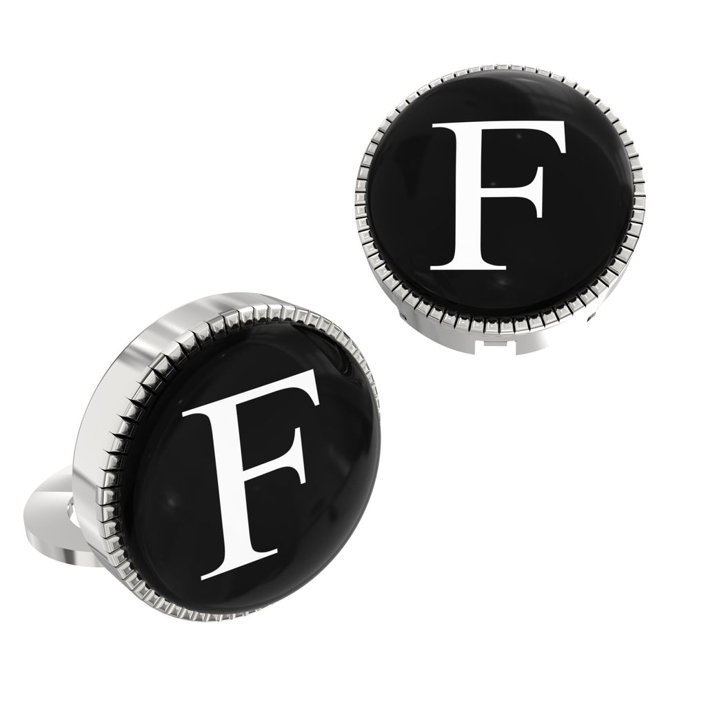 White Personalized Initials - F