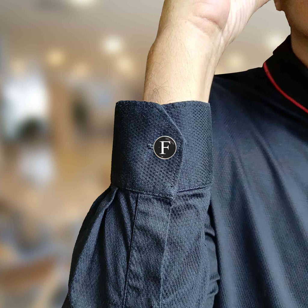 White Personalized Initials - F