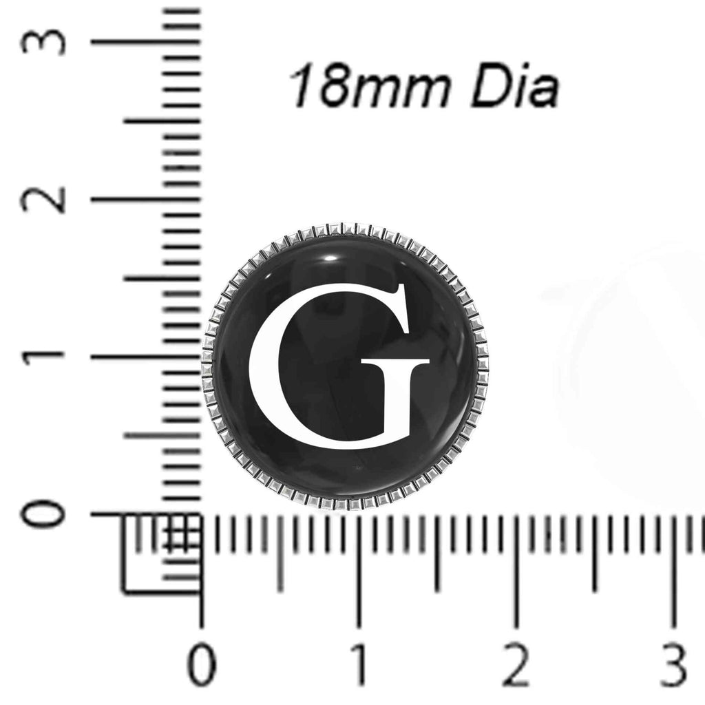 White Personalized Initials - G