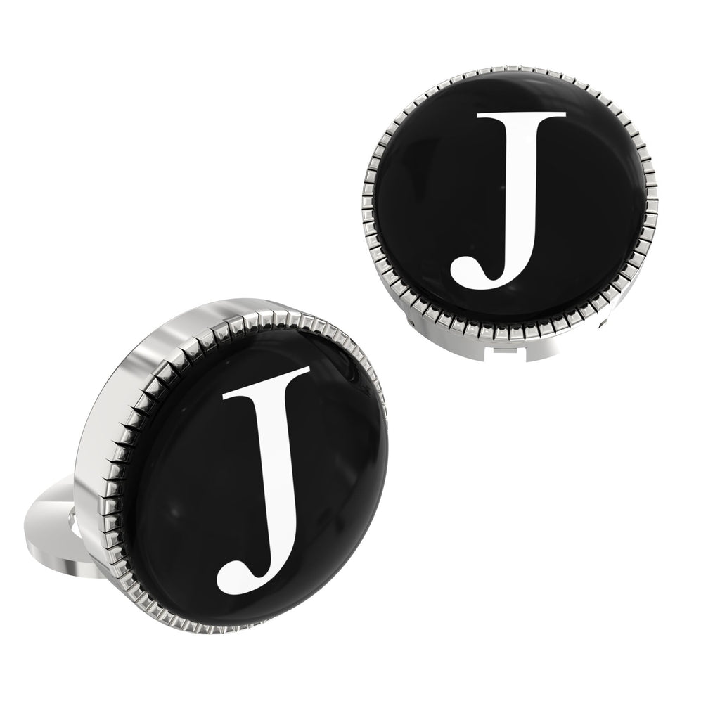 White Personalized Initials - J