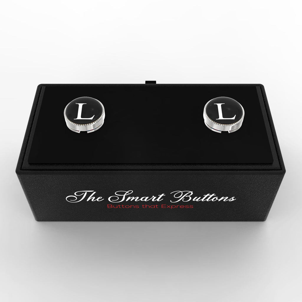 White Personalized Initials - L