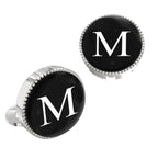 White Personalized Initials - M