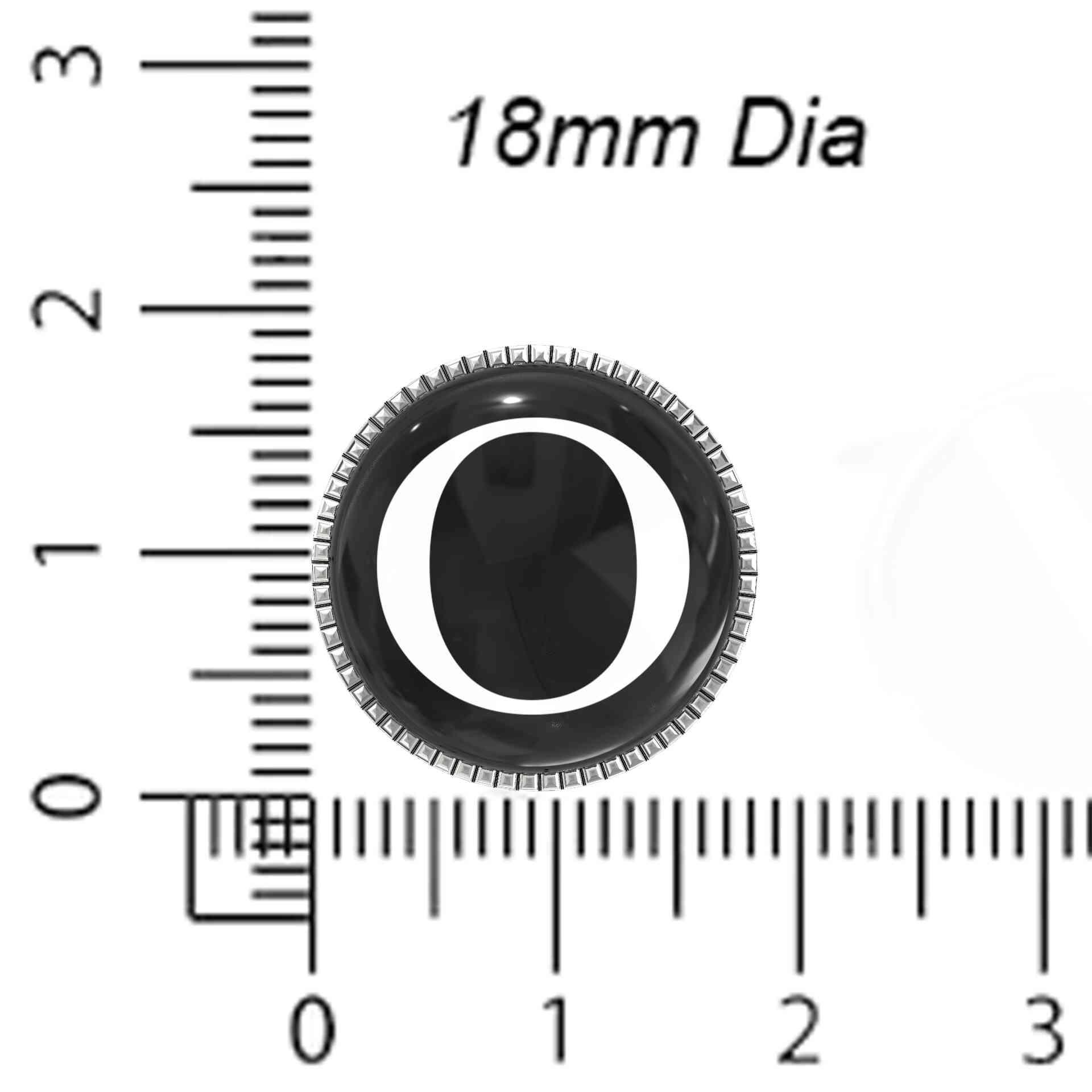 White Personalized Initials - O