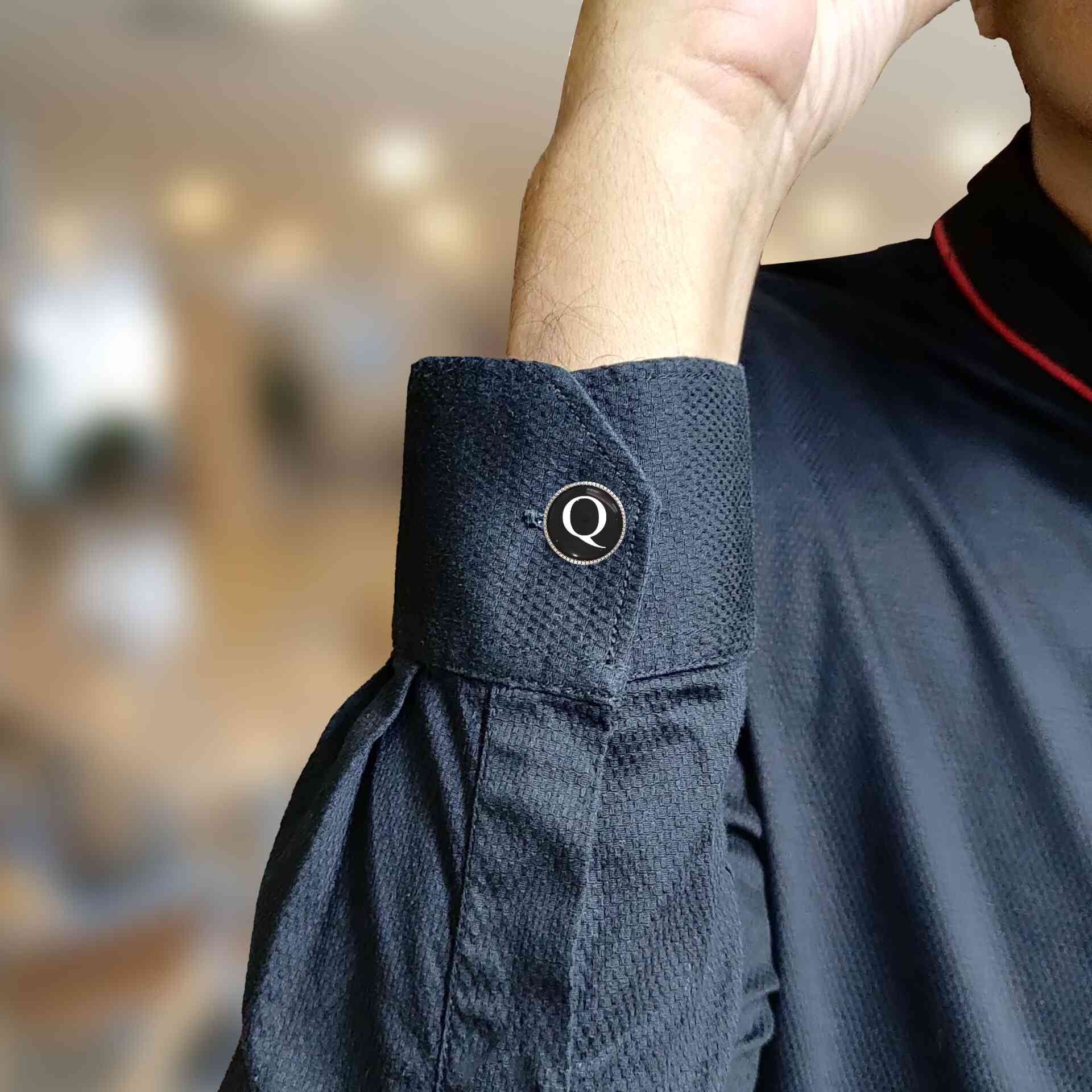 White Personalized Initials - Q