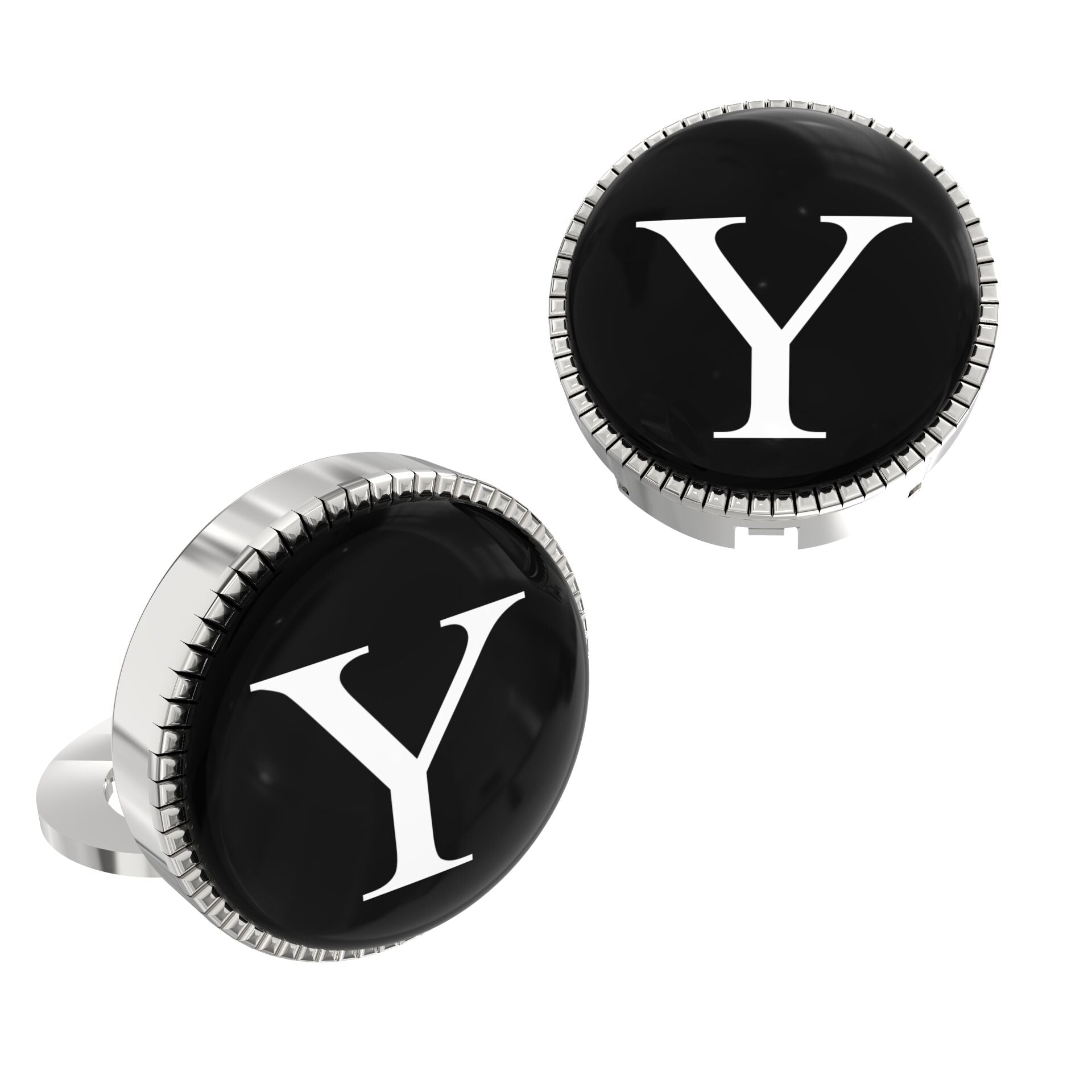 White Personalized Initials - Y