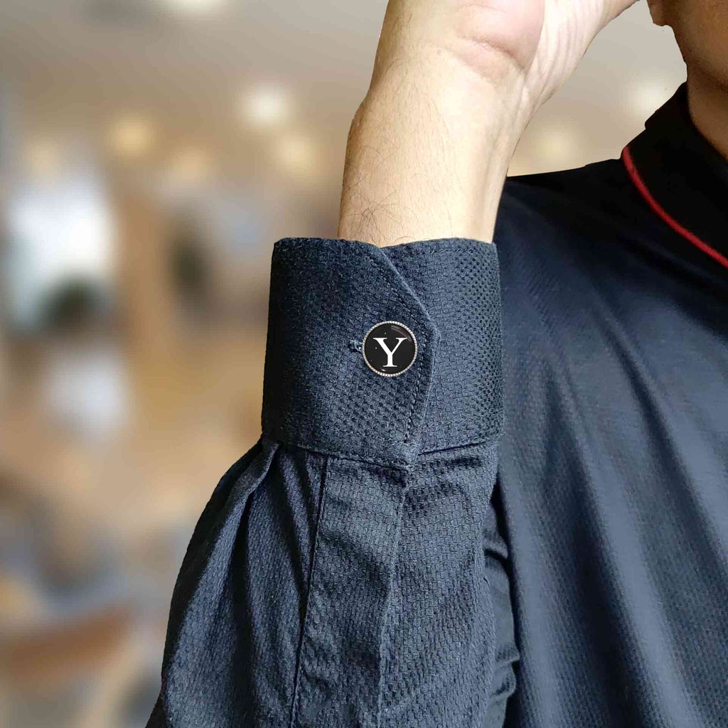 White Personalized Initials - Y