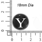 White Personalized Initials - Y