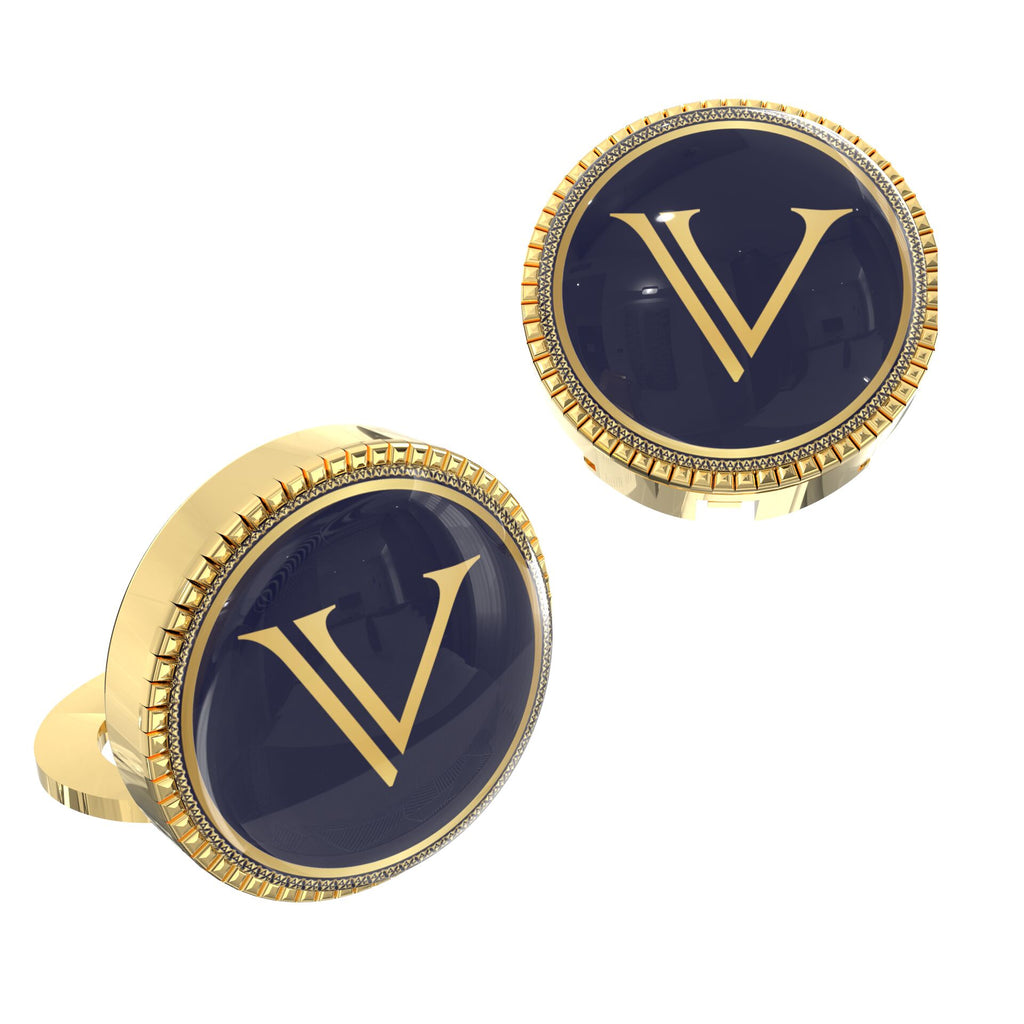 V Button Personalized Initial V Button Covers – Men’s Accessories – The Smart ...