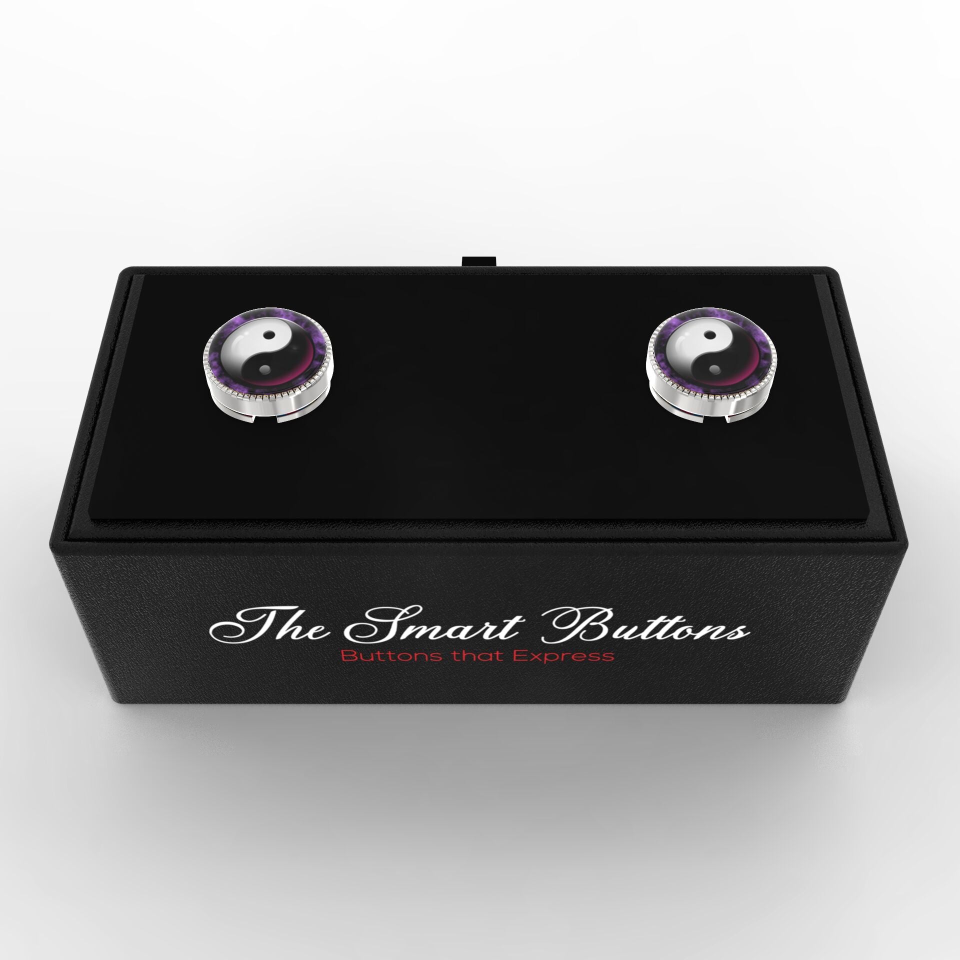 Balance Yin & Yang Button Covers – Cufflinks Style Shirt Accessories