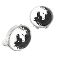 Twin Horses Yin & Yang Button Covers – Cufflinks Style Shirt Accessories