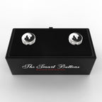 Twin Horses Yin & Yang Button Covers – Cufflinks Style Shirt Accessories