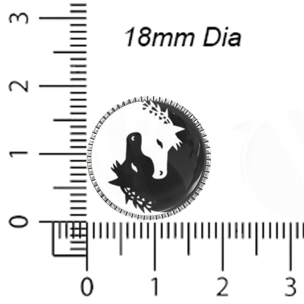 Twin Horses Yin & Yang Button Covers – Cufflinks Style Shirt Accessories